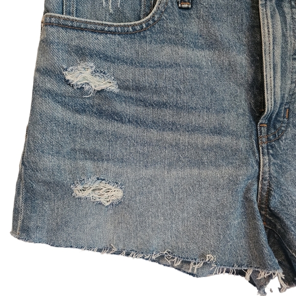 NEW Madewell Distressed Raw Edge The Perfect Jean Short Sz 30 - Picture 3 of 7